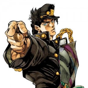 Create meme: jojo poses, jotaro, jotaro, cujo, jojo jotaro