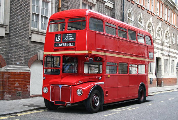Create meme: red bus in london, double-Decker bus in London, red double-decker bus