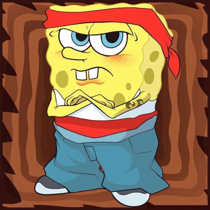 Create meme: Gangster spongebob, bob sponge, cool spongebob