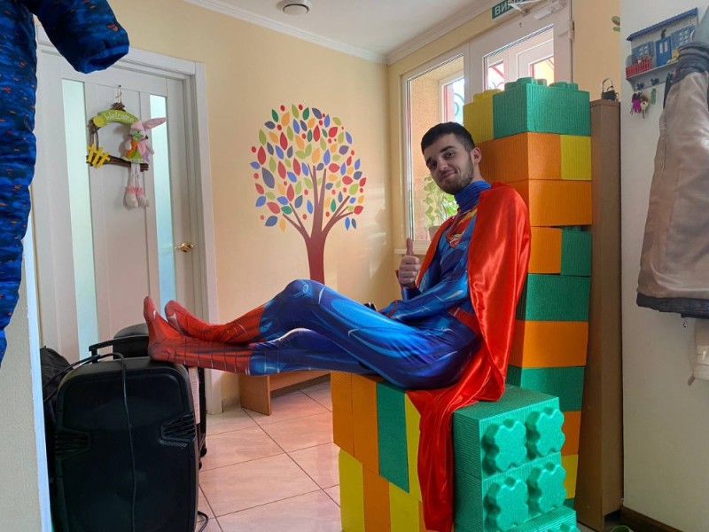 Create meme: superhero costume, The sledgehammer attraction, Superman children's costume