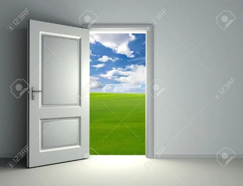 Создать мем: дверь в небо, закрытая дверь, дверь окно