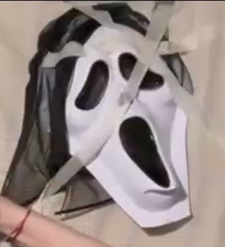 Create meme: helmet , halloween mask, the mask from scream