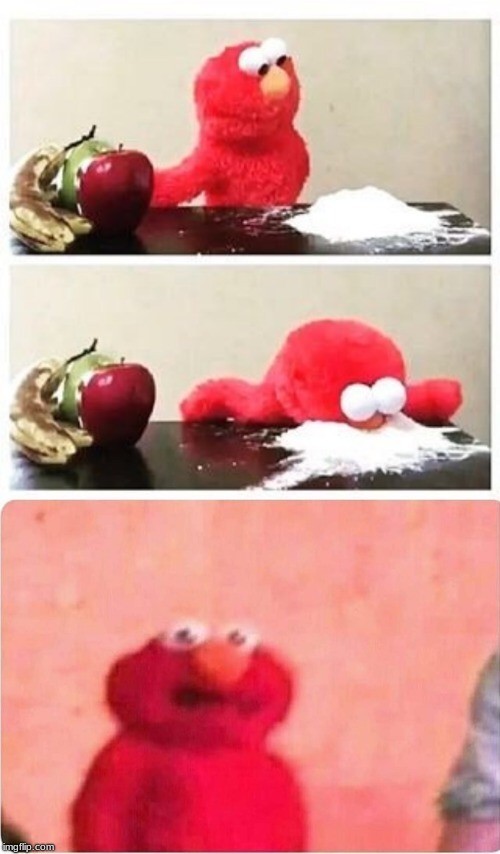 Cocaine Memes Elmo.
