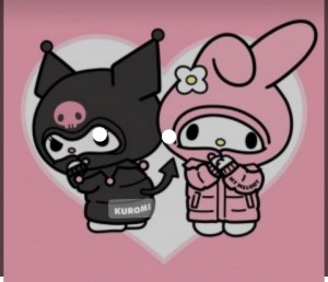 Создать мем: hello kitty, китти куроми санрио тату, kuromi aesthetic