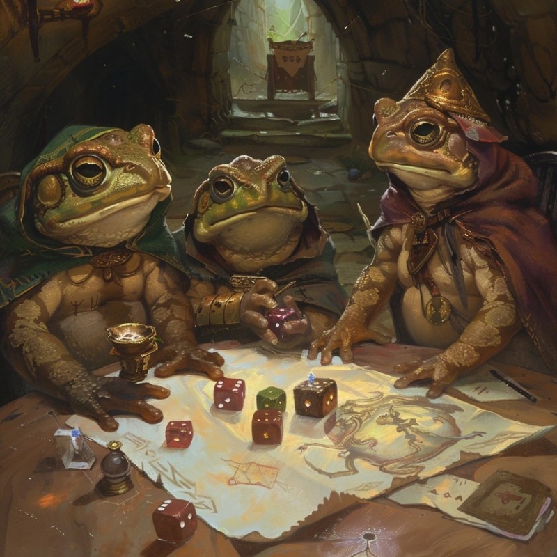 Create meme: toad art, toad mtg, frogs art