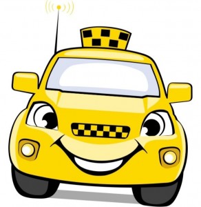 Create meme: taxi vector, car taxi picture, cartoon taxi car