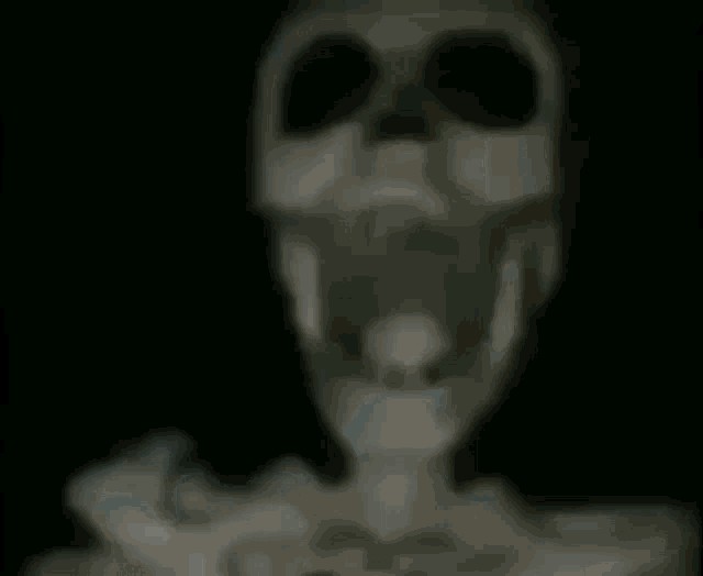 Создать мем: крутой скелет, скелет, темнота