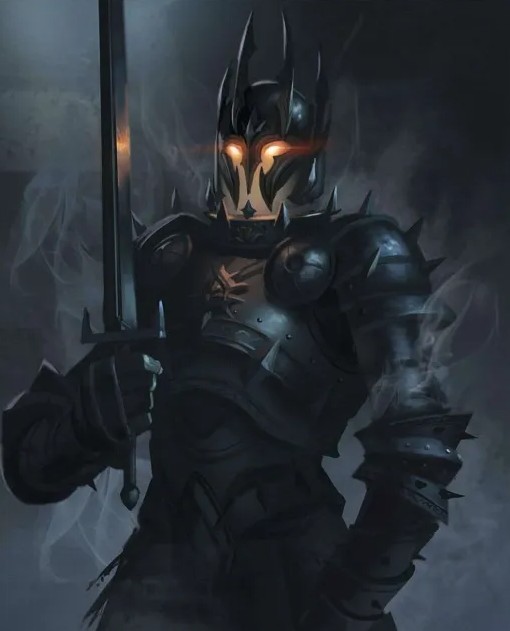 Создать мем: рыцарь смерти темный паладин, темный рыцарь фэнтези, черный рыцарь арт