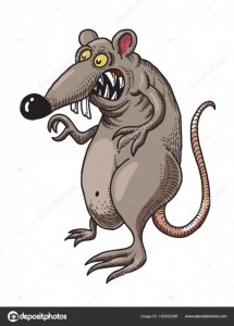 Create meme: evil rat vector, rat cartoon, rat illustration