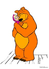 Create meme: Masha and the bear bear, The cartoon bear, bear cartoon