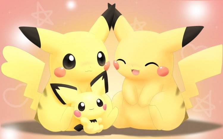 Create meme: pikachu, pokemon are cute, pichu pokemon
