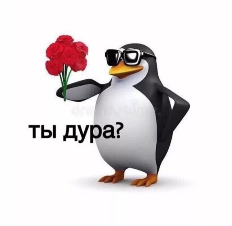 Создать мем: мемы, мем пингвин, пингвин с цветами мем
