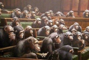 Create meme: monkey, The Verkhovna Rada