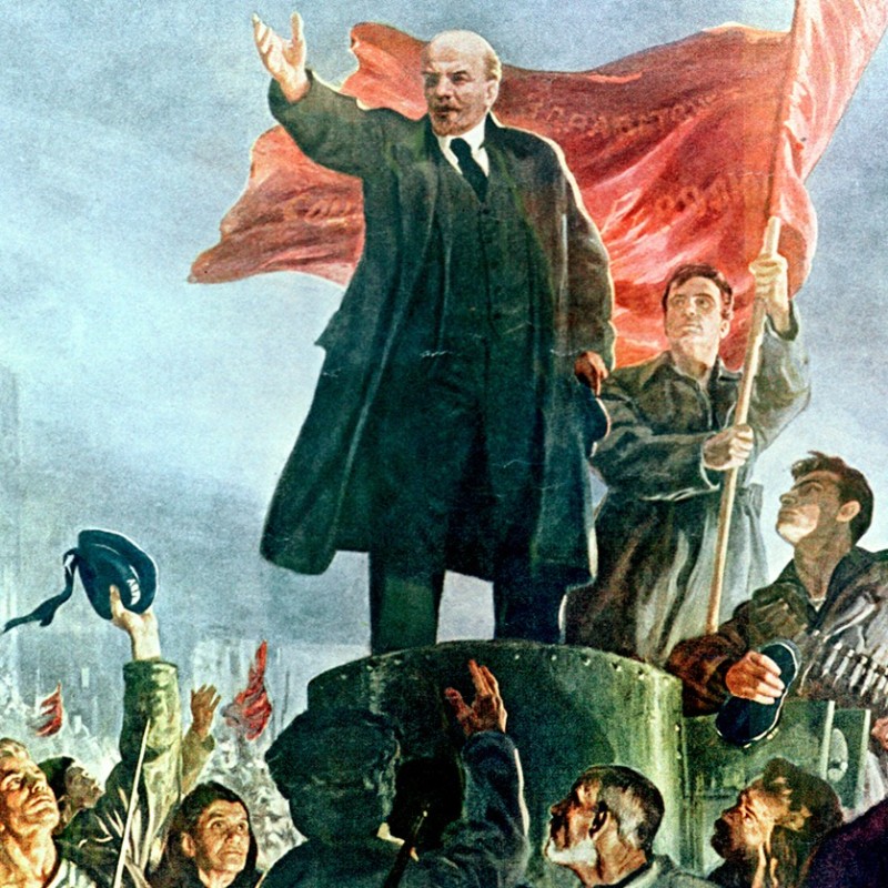 Create meme: the revolution of 1917 in Russia, Vladimir Ilyich Lenin , lenin vladimir Ilyich on an armored car