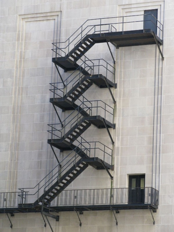Create meme: external fire escape, fire stairs, vertical ladder