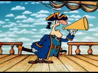 Создать мем: капитан из острова сокровищ, остров сокровищ мультфильм, остров сокровищ капитан смоллет