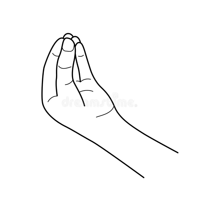 Create meme: hand , hands amen drawing, body part