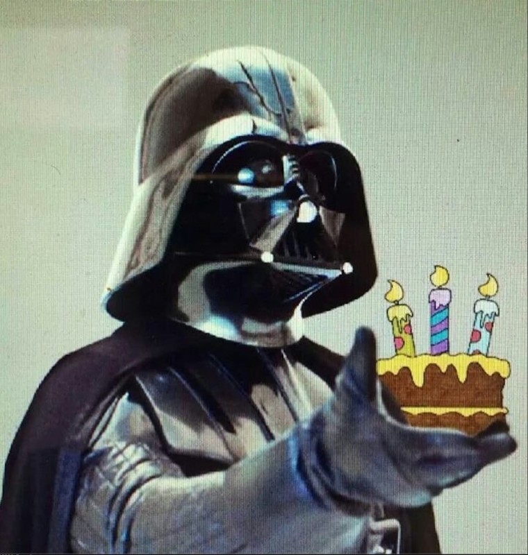 Create meme: Darth Vader , star wars darth vader, Happy birthday Star Wars