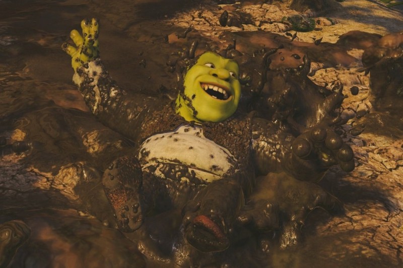 Create meme: Shrek , Shrek Shrek, Shrek in the swamp