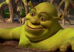 Create meme: Shrek in the swamp meme, Shrek Shrek, Shrek meme face