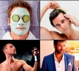 Create meme: when ready meme, the world of flowers, men's face masks