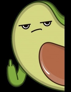 Create meme: sticker avocado
