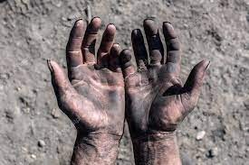 Create meme: dirty hands, dirty hands of a worker, dirty men's hands