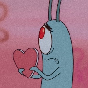 Создать мем: мультфильм, моё сердце, планктон с сердцем в руках