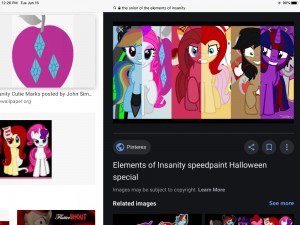 Create meme: mlp what my cutie mark is telling me, elements of insanity MLP Lyra dash halloween special, elements of insanity ponies