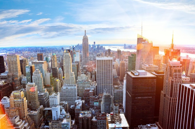 Create meme: New York, manhattan city, beautiful new york