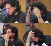 Create meme: Jon snow and daenerys finale, kit Harrington, male