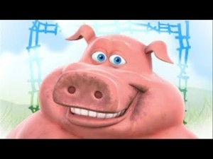 Создать мем: pig, свин свин, barnyard пиг