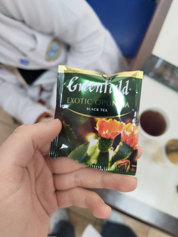 Создать мем: чай гринфилд экзотик, чай гринфилд, чай гринфилд exotic opuntia