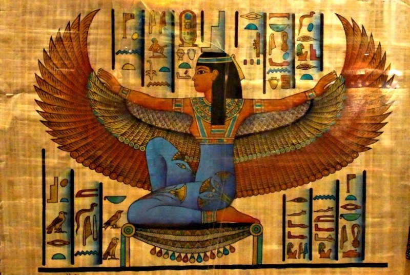 Создать мем: бумага, египетская богиня маат, живопись древнего египта