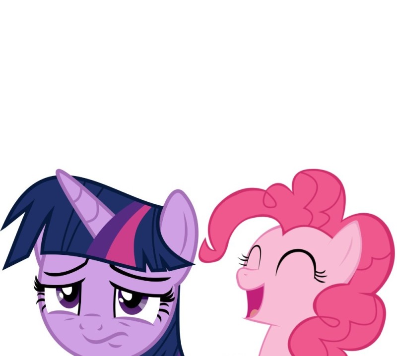 Create meme: twilight is sad, pony pinky, pinkie pie 