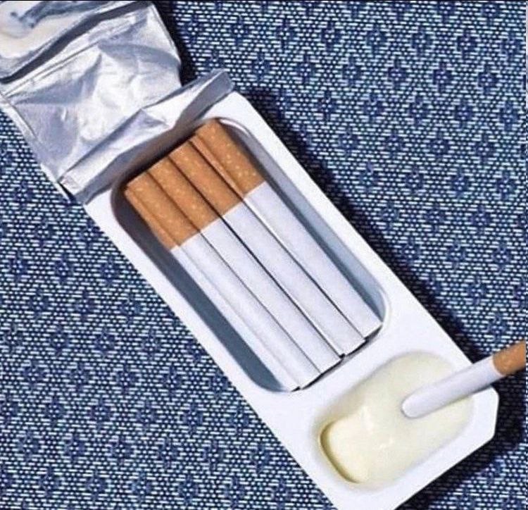 Create meme: cigarette , a pack of cigarettes, conceptual art