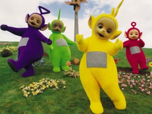 Создать мем: дипси, laa laa, dipsy