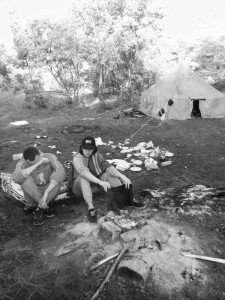 Создать мем: турпоход, camp, поход в горы 1980