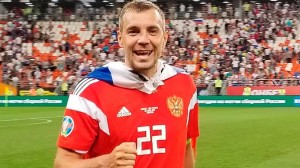 Create meme: players, football, Artem Dzyuba world Cup 2018