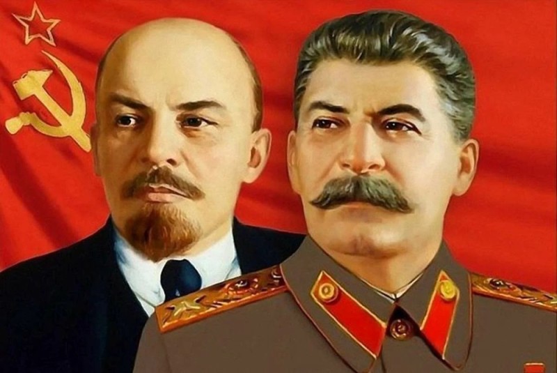 Create meme: Stalin and Lenin , Lenin Vladimir Ilyich and Stalin Joseph Vissarionovich, Vladimir Ilyich Lenin 