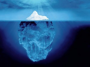 Create meme: iceberg under water, icebergs