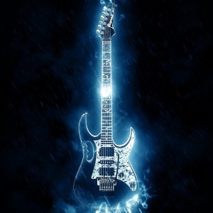 Create meme: electric guitar, darkness, guitar