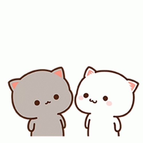 Create meme: kawaii chibi cats love, kawaii cats love, cute gifs