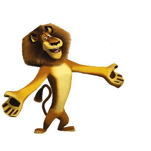 Create meme: Alex the lion Madagascar, stickers , Alex the lion