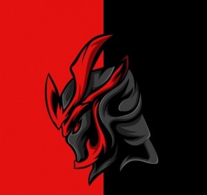 Создать мем: демон с акр, shadow knight лого, логотип демон