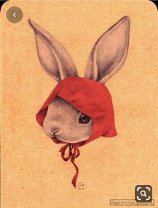 Создать мем: bunny art, кролик, рисунок кролика в шапочке