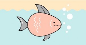 Создать мем: рыба маленькая, милые рыбы, рыба иллюстрация