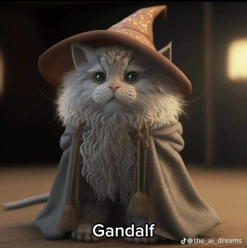 Create meme: cat wizard , cat wizard , Gandalf the cat
