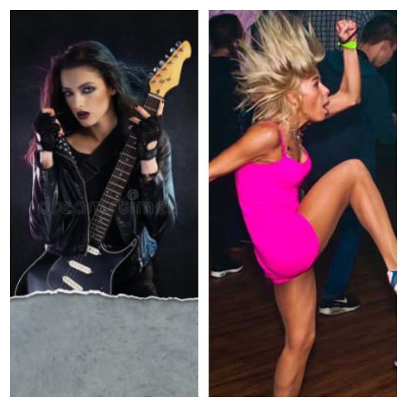 Create meme: rock girls, electric guitar rock, frantic amber bellatrix