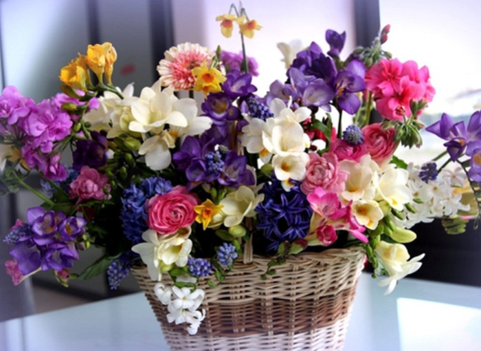 Create meme: beautiful flowers , a bouquet of flowers , bouquet of flowers on the desktop